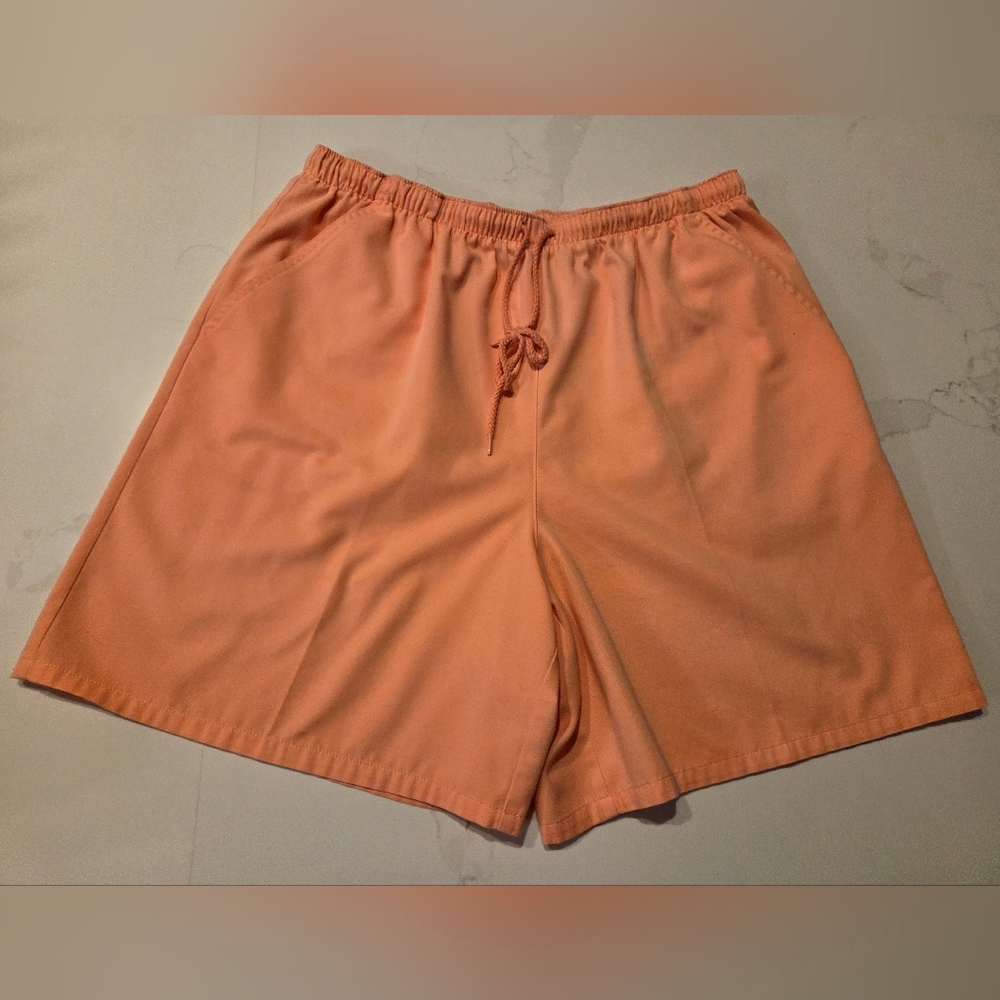 Paradise Bay Peach Orange Drawstring Shorts